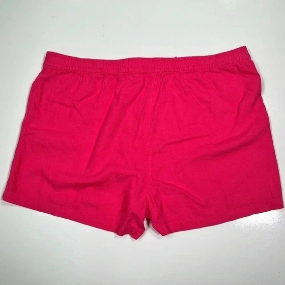 J Crew Linen Shorts Pink Drawstring NWT Pockets Women’s Size XXL Sweet Briar - Picture 12 of 12
